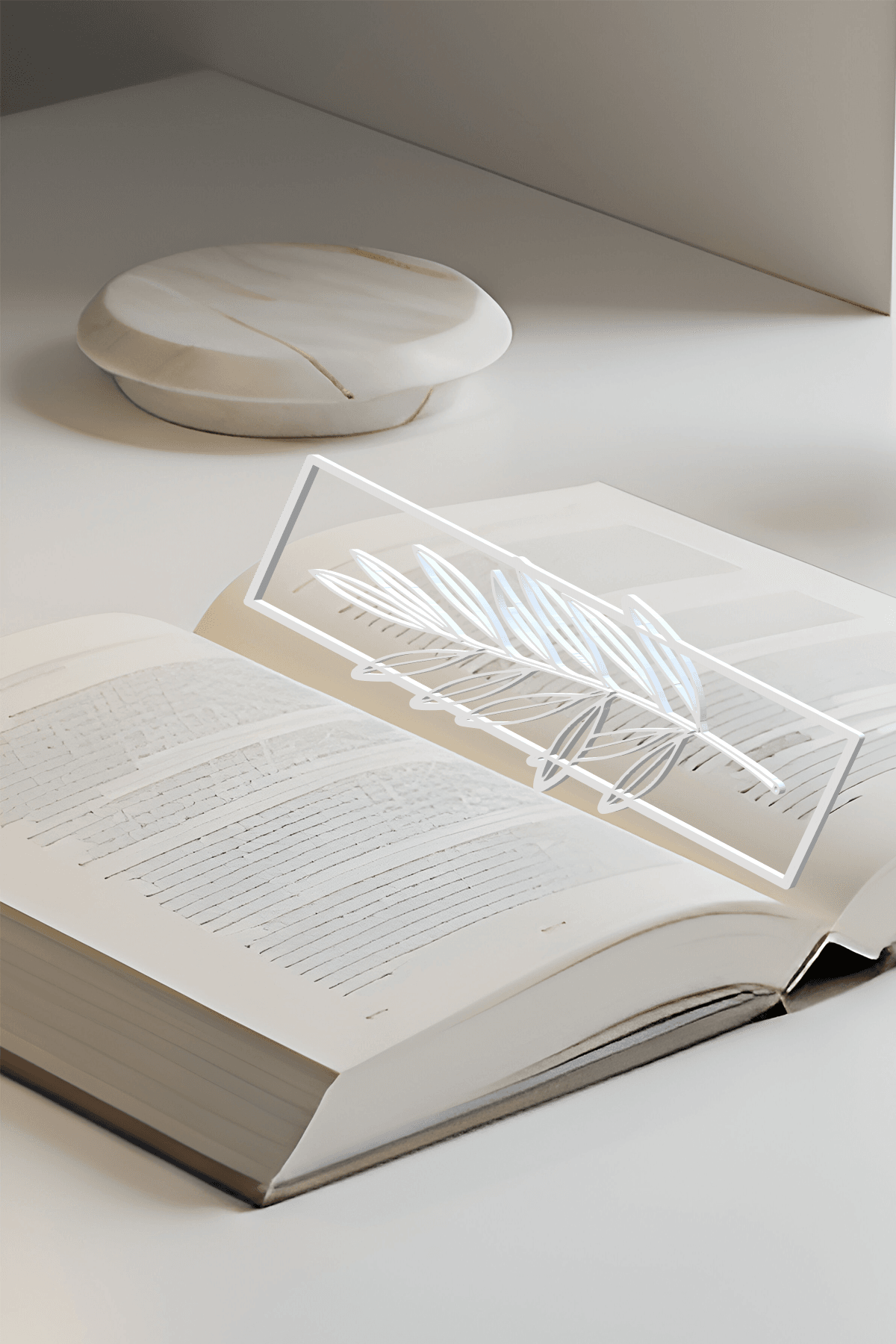 Oleaster Bookmark, Creative Bookmark, Gift Idea 3d model