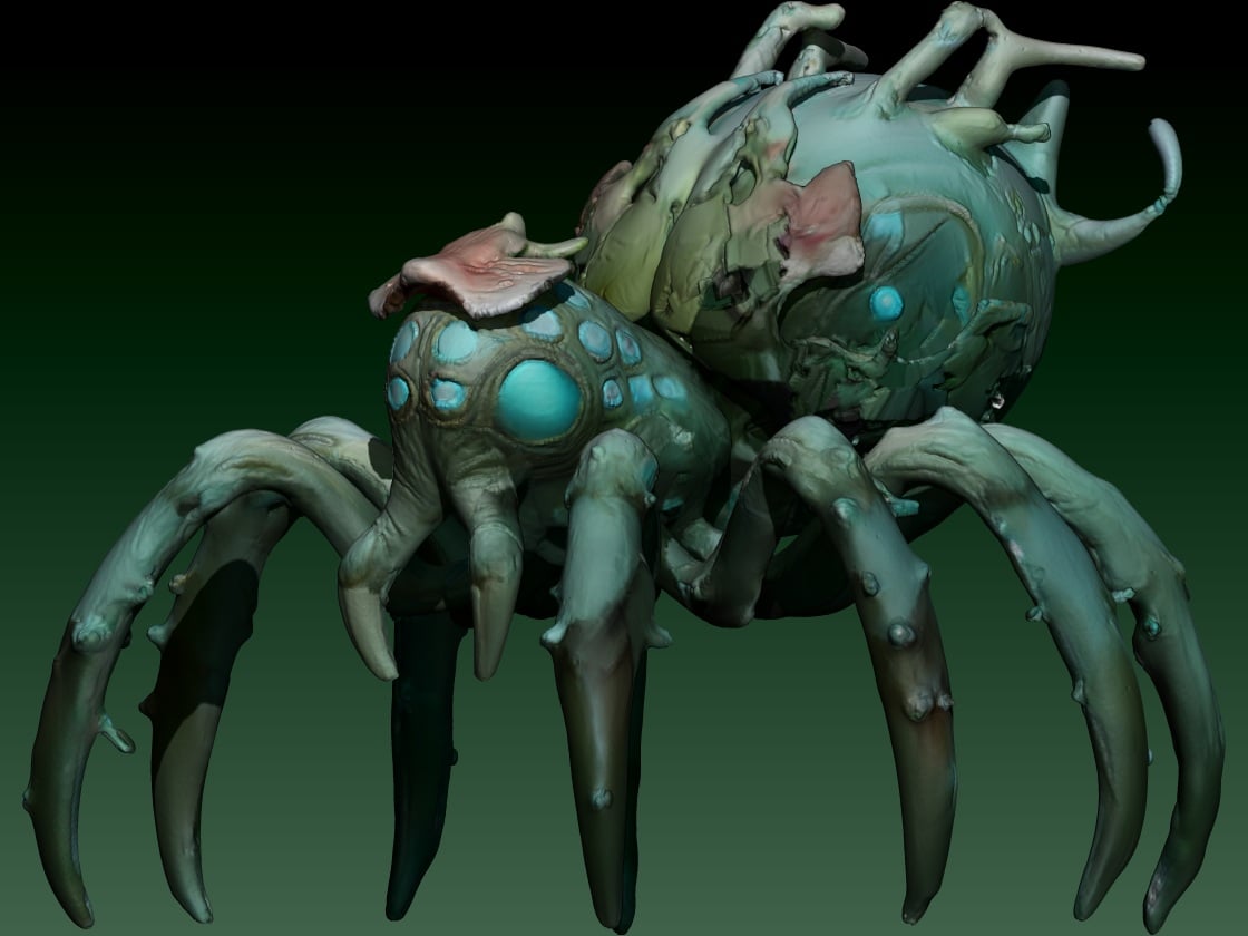 Florantula - The Floral Spider - FREE For Personal Use 3d model