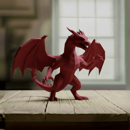 dragon lowpoly 3d model