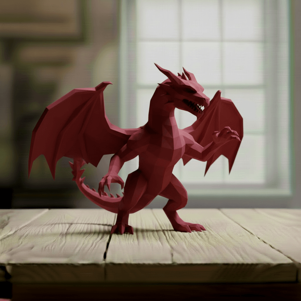 dragon lowpoly 3d model