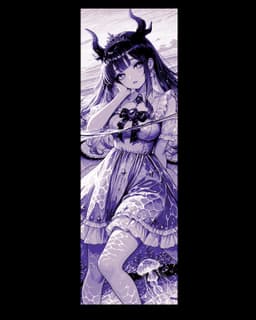 2nd set of Anime inspired bookmarks of Girls ready for Spring 3d model