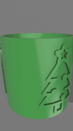 Pot de decoration noel.3mf 3d model