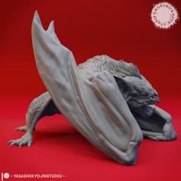 Dire Bat - Tabletop Miniature (Pre-Supported) 3d model