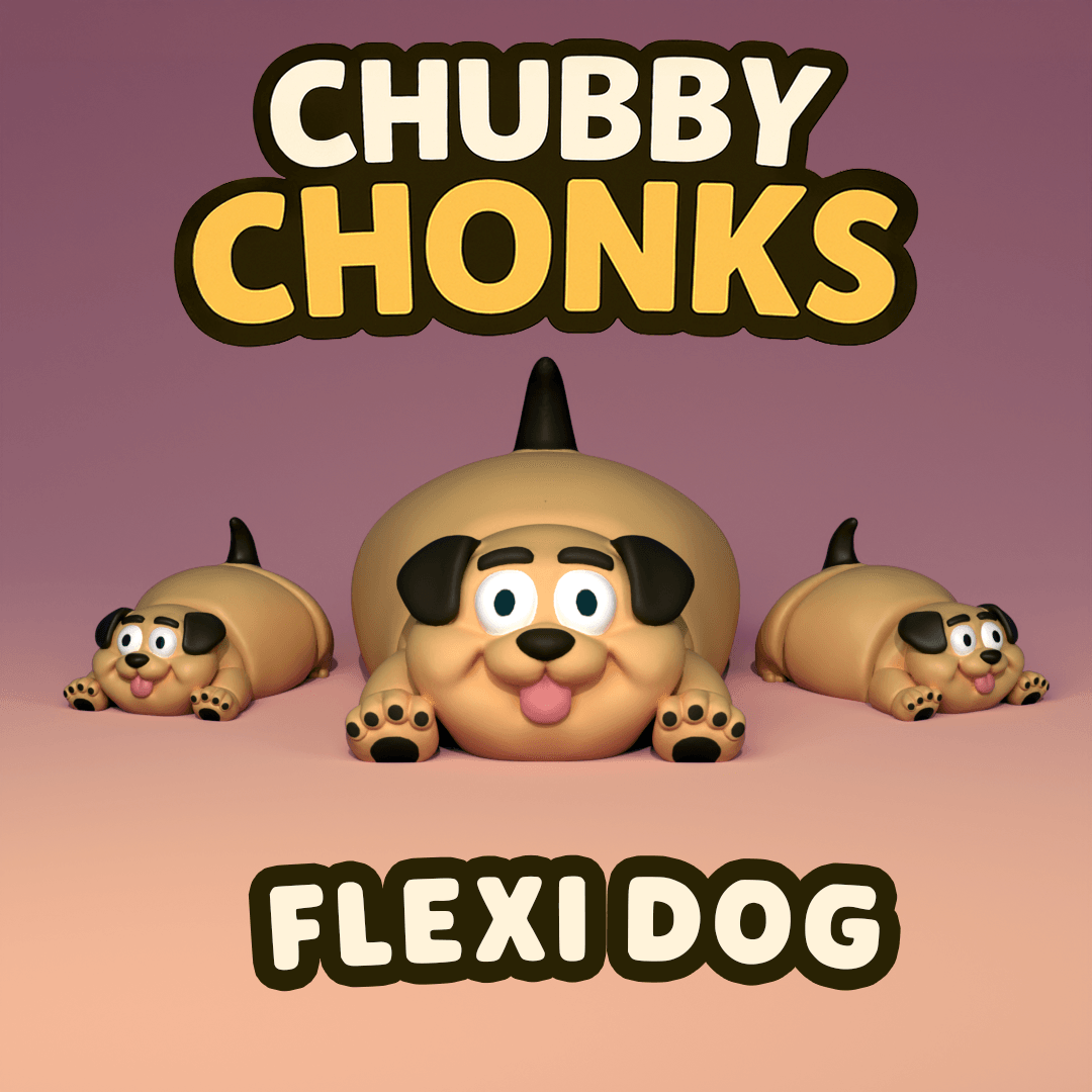 Flexi Dog - Chubby Chonks 3d model