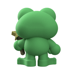 Cute Cryptid Loveland Frogman Figure | 3D Printable Royalty-Free 3d model