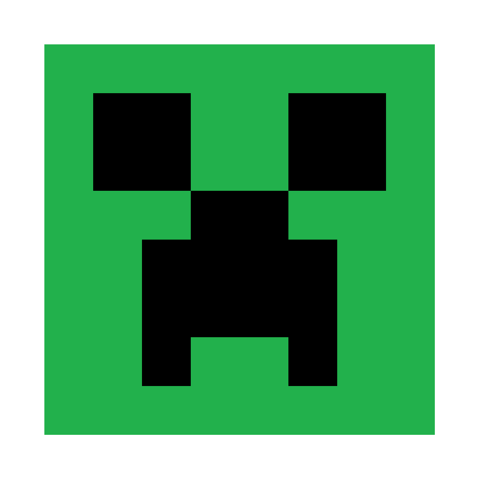 minecraft creeper lightbox 3d model