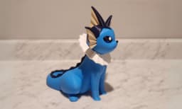 Vaporeon By Colors 3d model