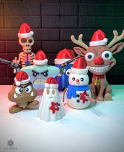 Santa Hats Collection 3d model