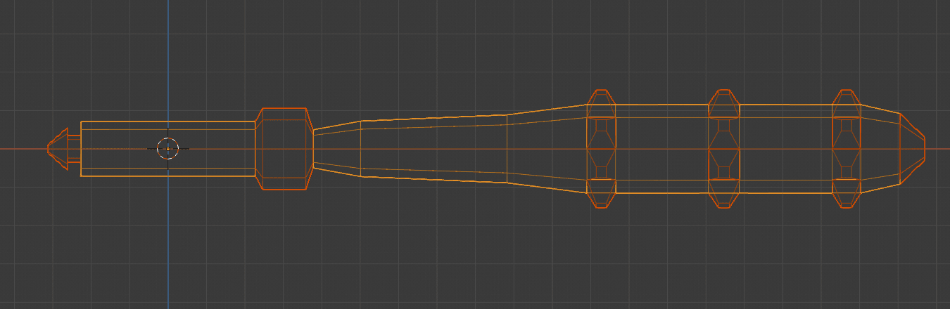 Studded Club 3d model