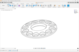Bambu filament spool inlay 3d model