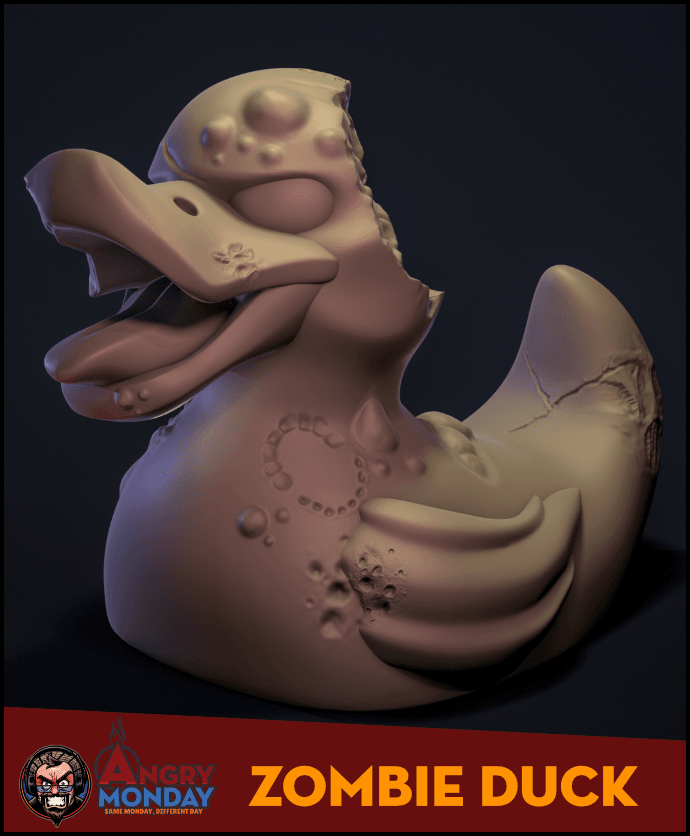 Zombie Duck 3d model