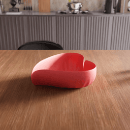 Heart Petal Decorative Bowl 3d model