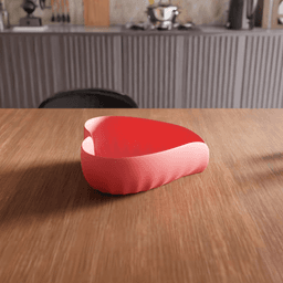 Heart Petal Decorative Bowl 3d model