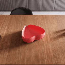 Heart Petal Decorative Bowl 3d model