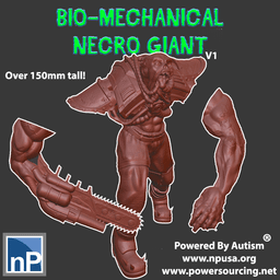 Bio-Mechanical Necro Giant 3d model