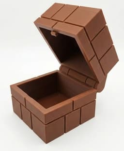 Mario Block Print-in-Place Container.stl 3d model