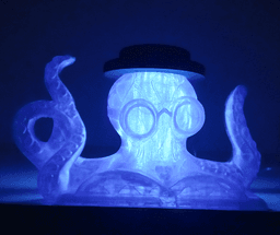Curious Octopus Book Lamp 3d model