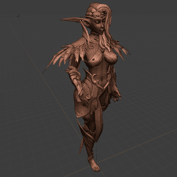 Elf Druid 3d model