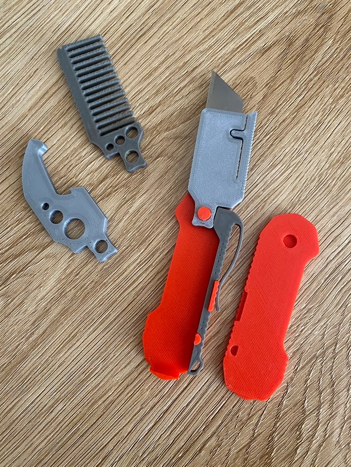 FOLDX Basic Kit - Customizable Foldable Multi-Tool 3d model
