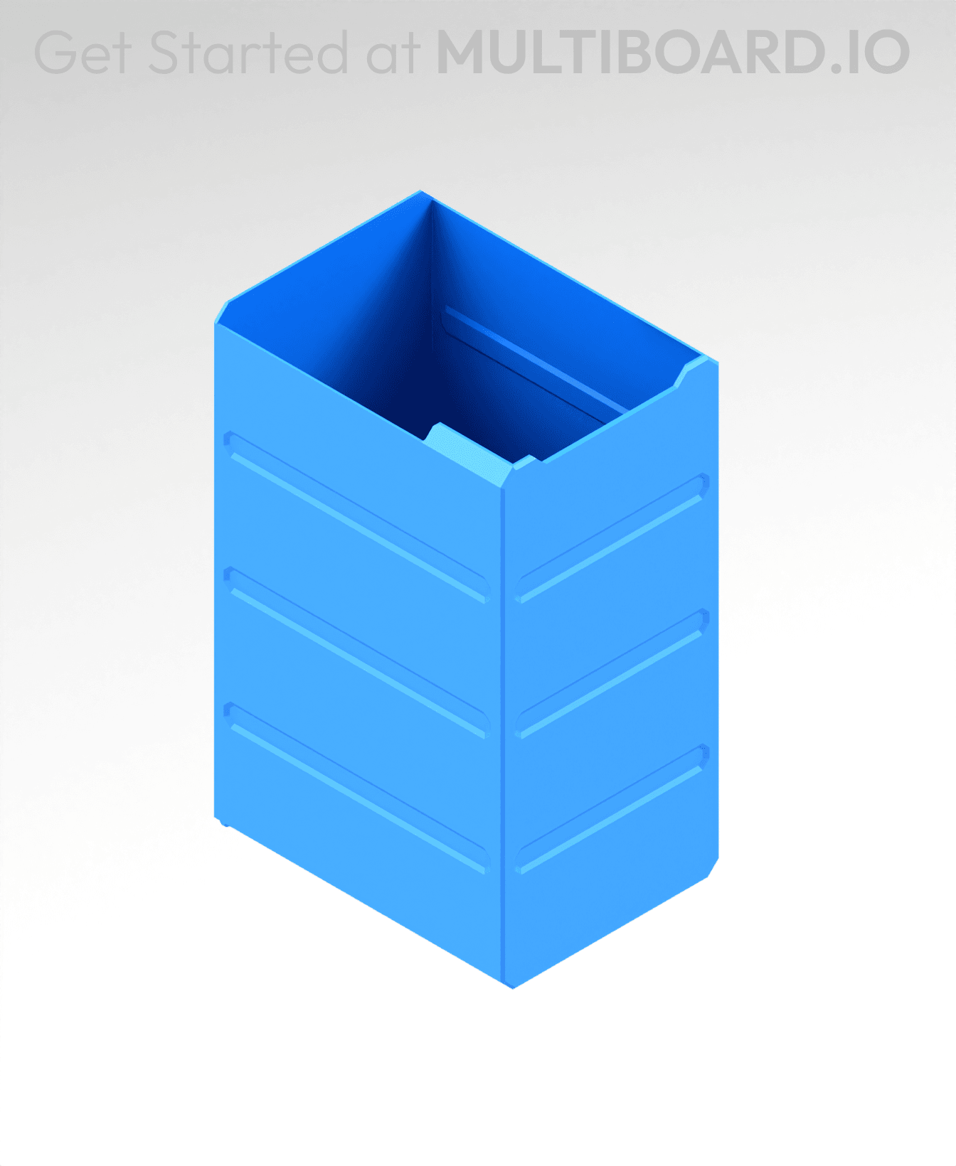 2x4x2.5 LU - MultiBin Simple Drawer 3d model