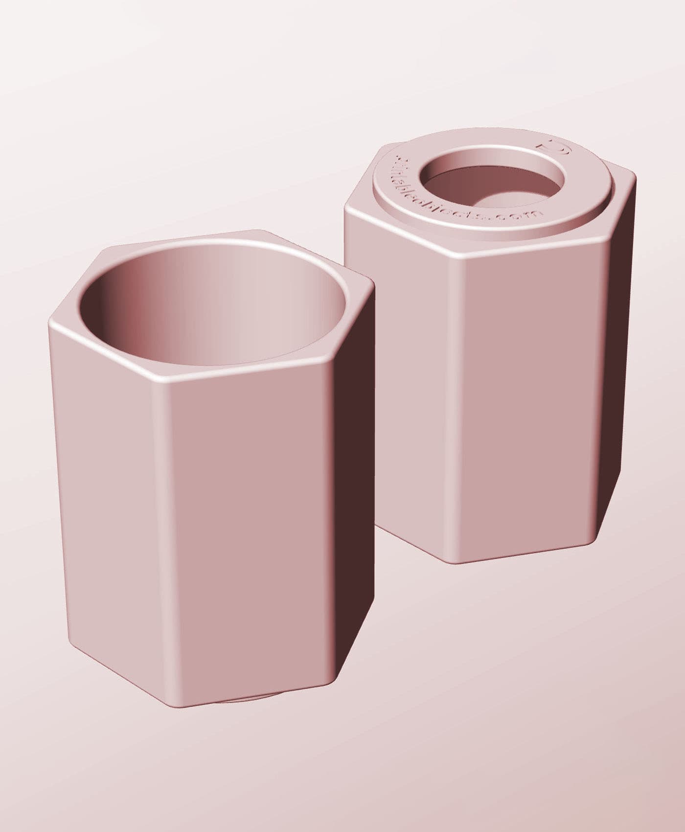 CH68-100-P Stackable pierced bin box module for creative decor 3d model