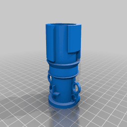 Nerf Aplpha Trooper Barrel Adapter 3d model