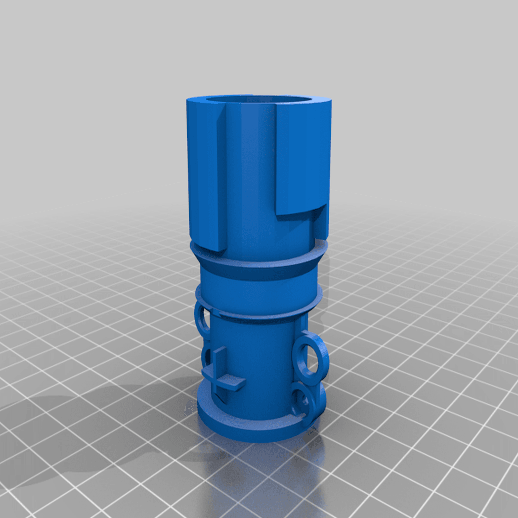 Nerf Aplpha Trooper Barrel Adapter 3d model