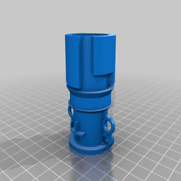 Nerf Aplpha Trooper Barrel Adapter 3d model