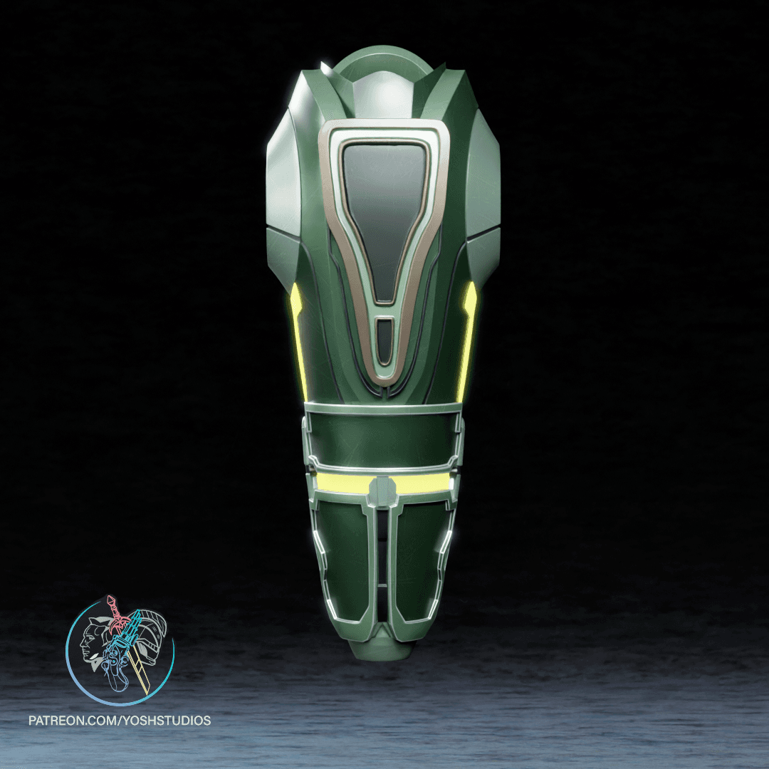Samus Power Armor Blaster 3D Printer STL File 3d model