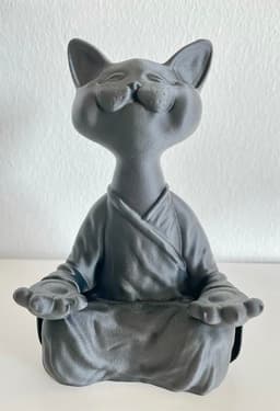 Zen Animals Cat - No Supports 3d model