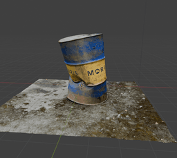 Crumpled Drum Barrel Scan 3d model