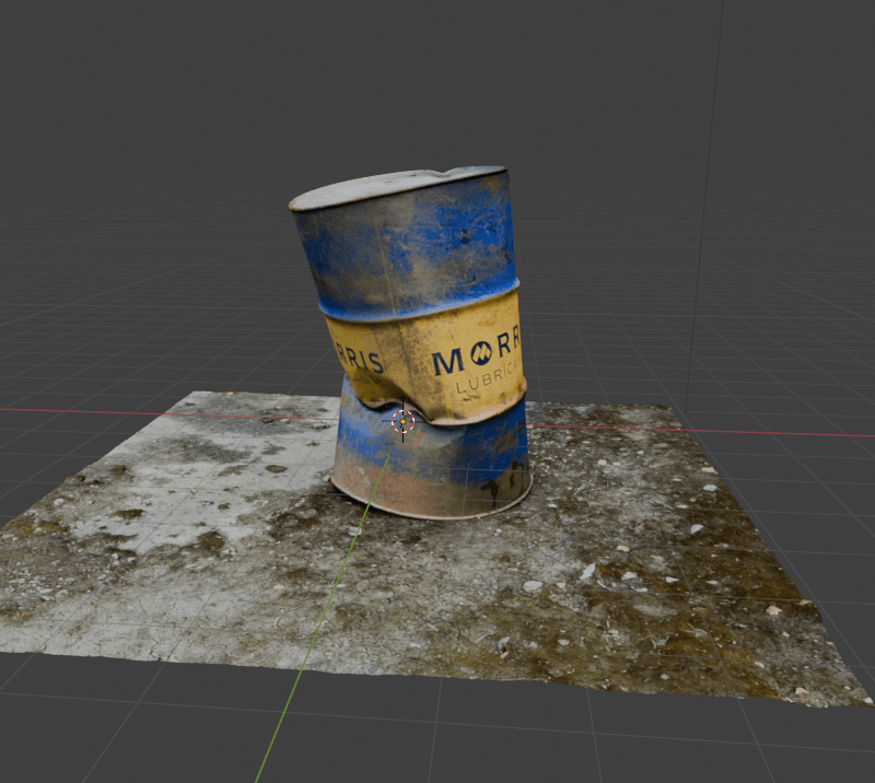 Crumpled Drum Barrel Scan 3d model