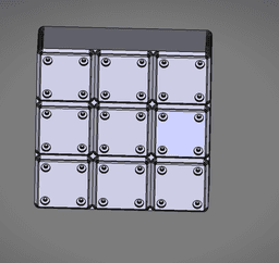3x3x6_Gridfinity_85mm_spray_bottle_scotchweld_gluesticks 3d model