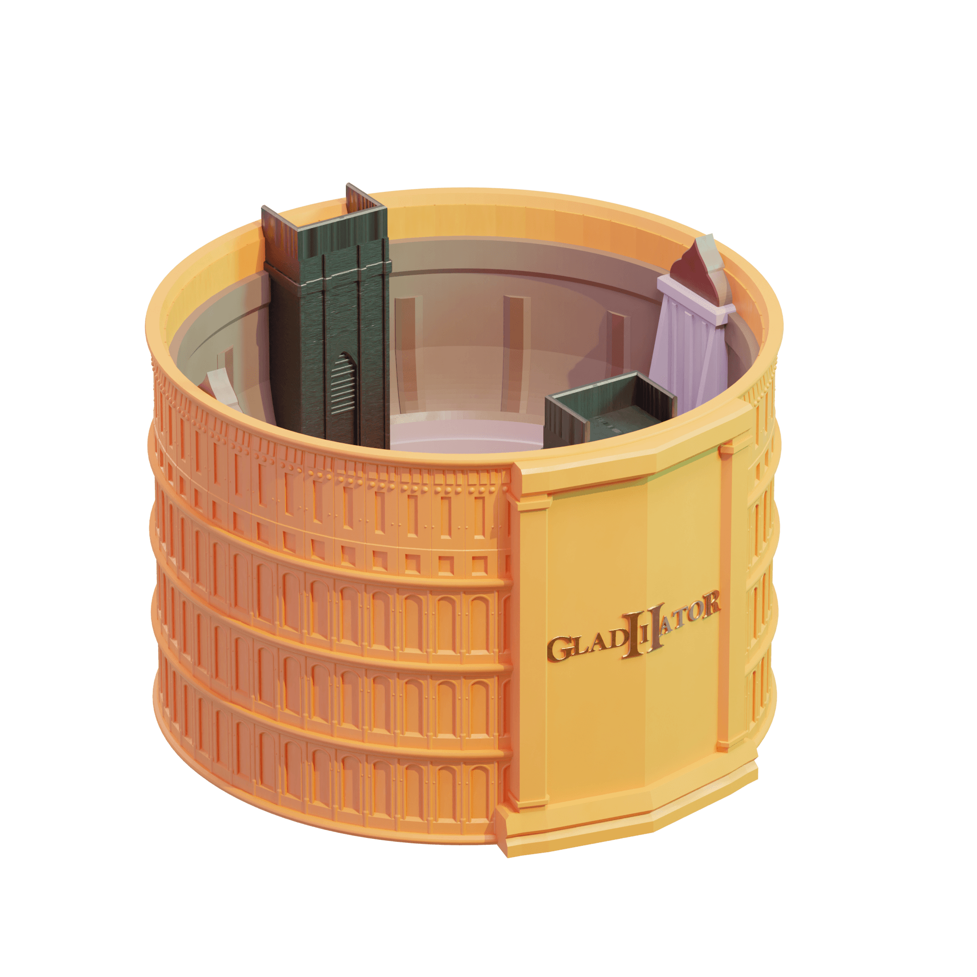 Gladiator Popcorn Bucket 3d model