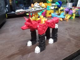 PrintABlok Fire Fox Articulated Robot Construction Toy 3d model