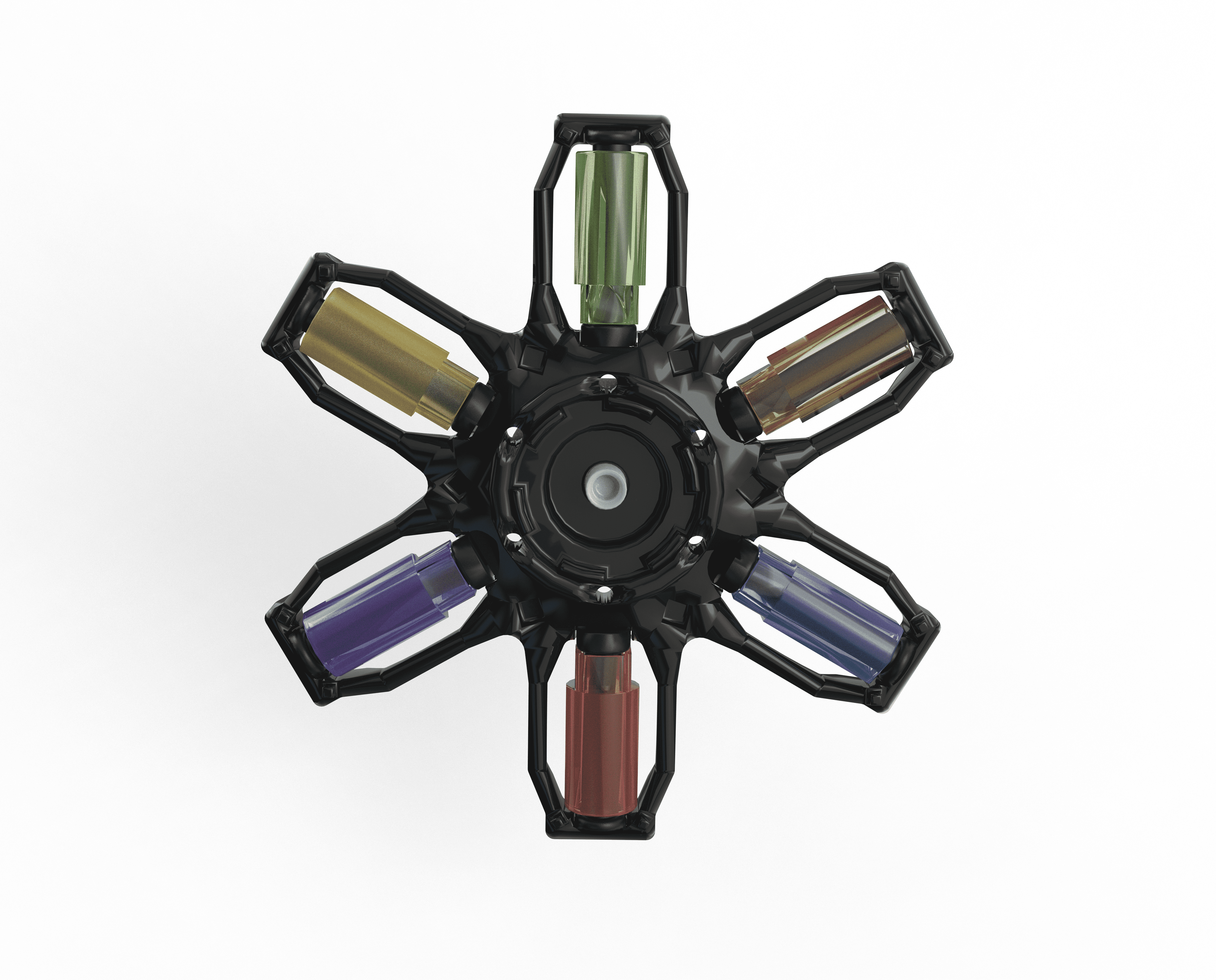 Fidget Flower Dice 3d model