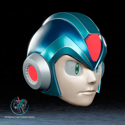 Mega Man Helmet 3D Printer File STL 3d model