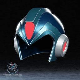 Mega Man Helmet 3D Printer File STL 3d model