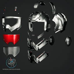 Mr Yosh Helmet 3D Printer STL File 3d model