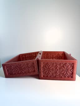 Storage Chest Slavic Pattern.stl 3d model
