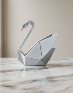 L'amora Origami Swan 3d model