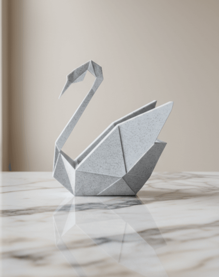 L'amora Origami Swan 3d model