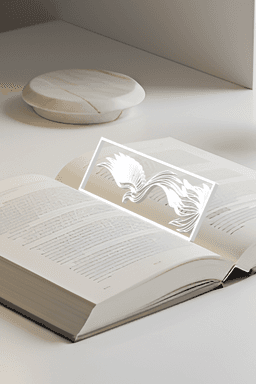 Phoneix Bookmark, Gift Idea 3d model