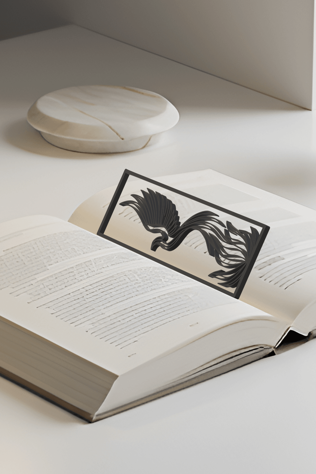 Phoneix Bookmark, Gift Idea 3d model