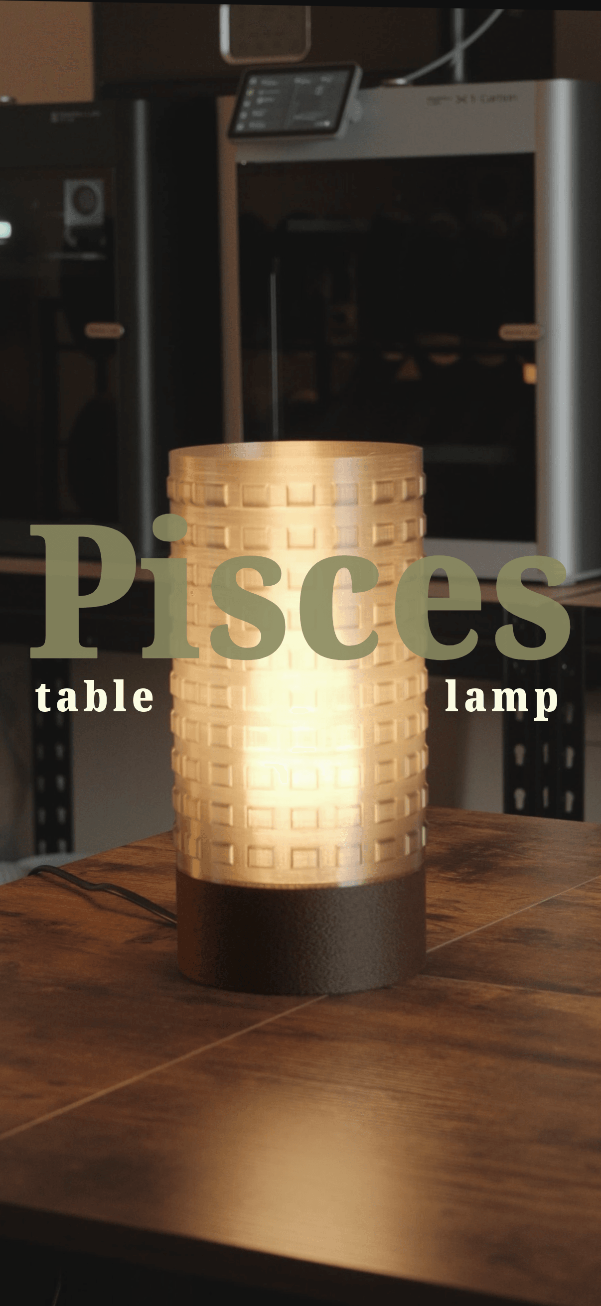 Pisces - Small Table/Bedside Lamp 3d model