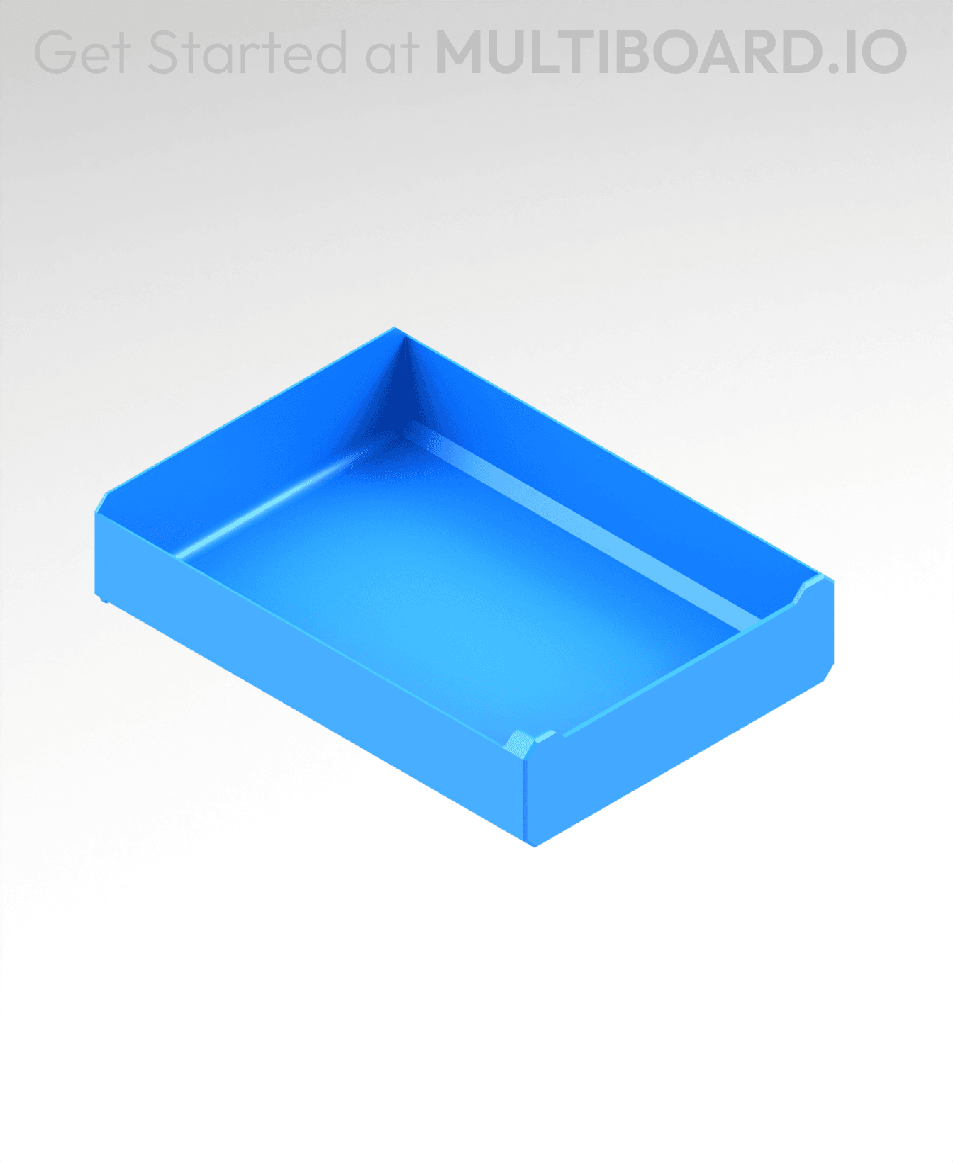 3x1x4 LU - Labelled - MultiBin Simple Drawer 3d model