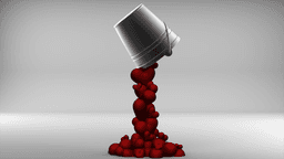 Pouring Hearts 3d model