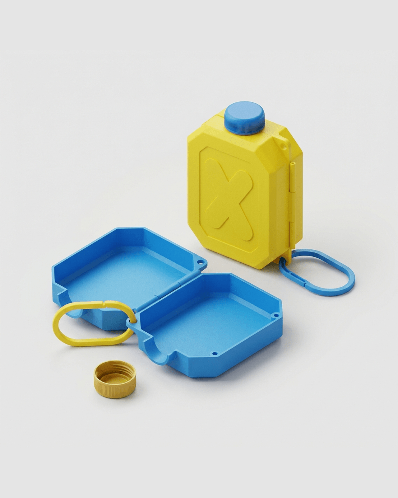 Gas tank inspired portable storage boxes 3d model