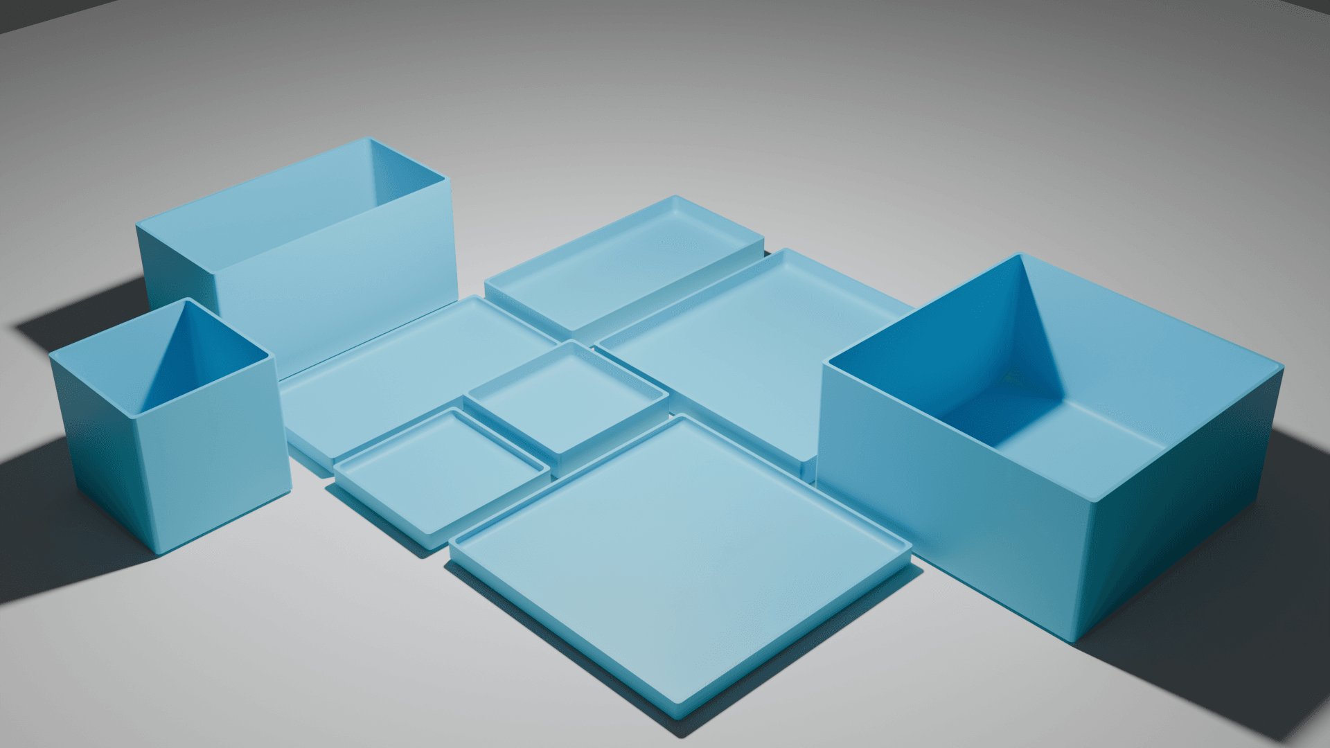 Modular Desk Organiser Series1 3d model