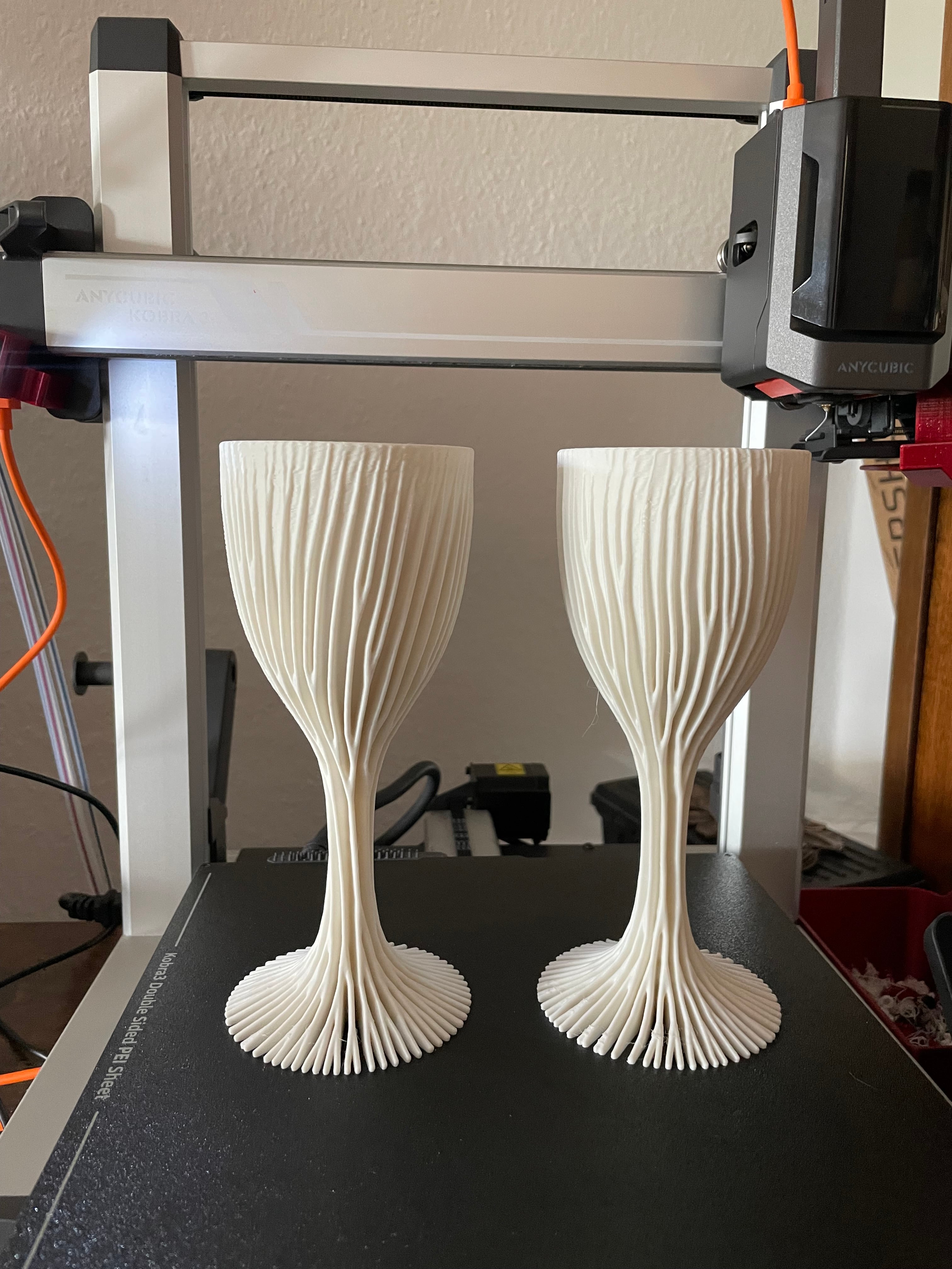 I’ve chosen matte PLA, but I think i‘ll redoo them in white silk